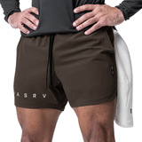 夏季男士短裤薄款美式潮牌宽松多袋速干短裤男户外跑步运动篮球裤